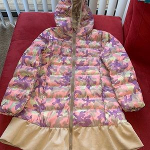 Girls long puffer jacket